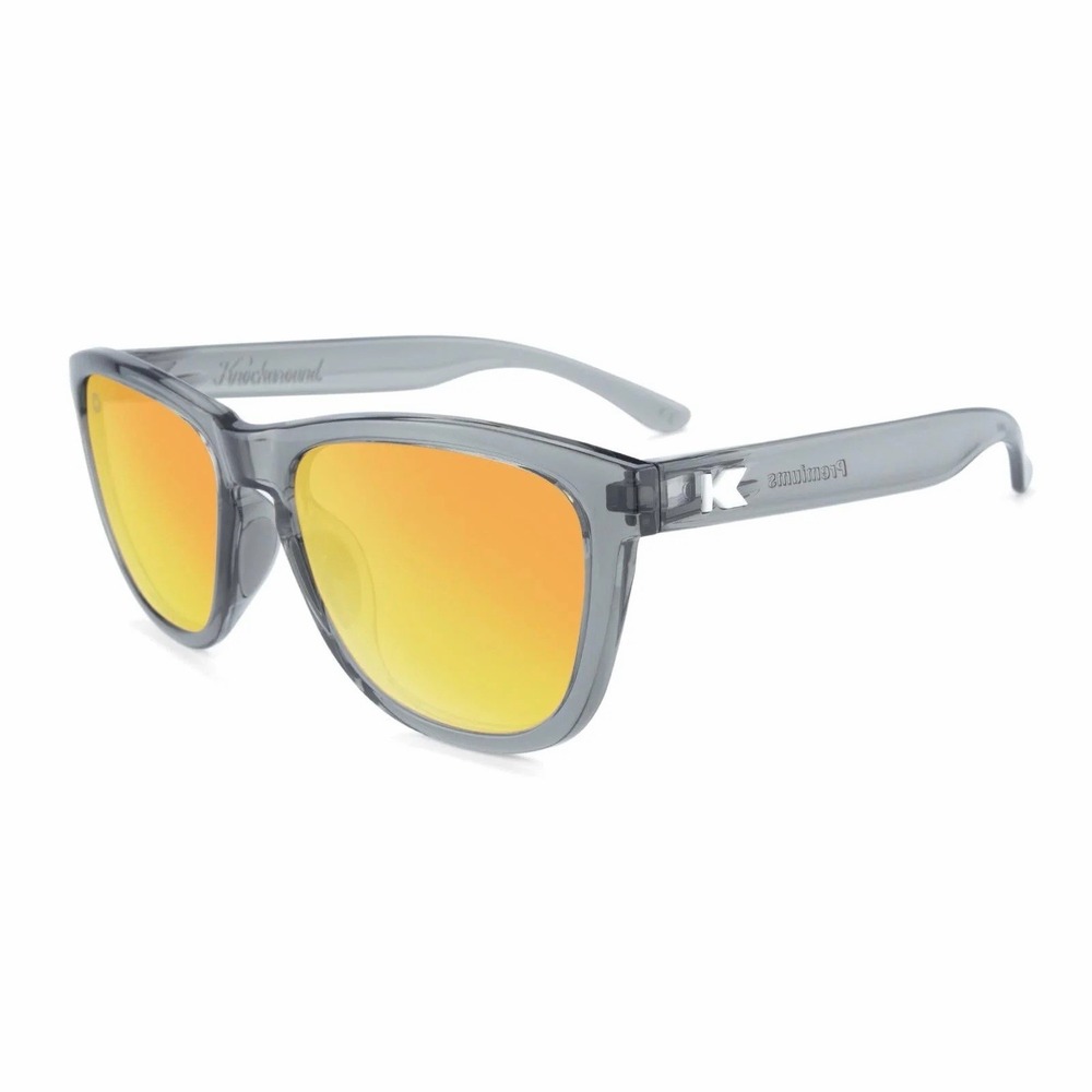 Knockaround Premiums Sport Clear Grey Square PSSS3901 Polarized Sunglasses
